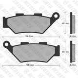 Pastiglie freno per Benelli marca Accossato codice AGPA286