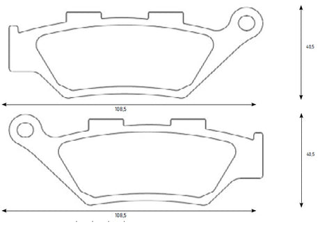 Pastiglie freno per Benelli marca Accossato codice AGPA286