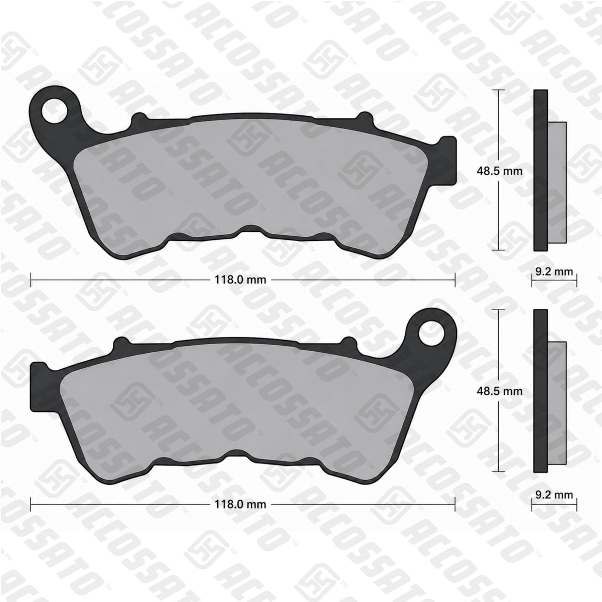 Pastiglie freno per Harley Davidson marca Accossato codice AGPA287