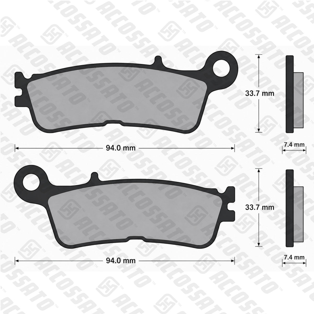 Pastiglie freno per Yamaha marca Accossato codice AGPA288