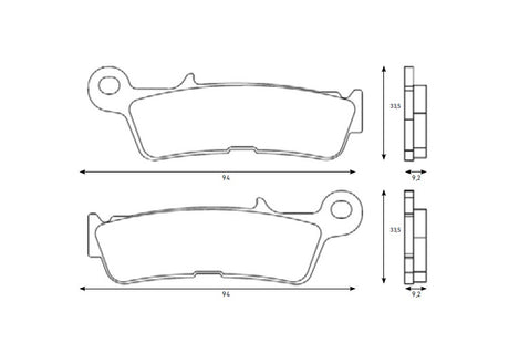 Pastiglie freno per Yamaha marca Accossato codice AGPA288