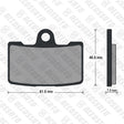 Pastiglie freno per Buell, EBR marca Accossato codice AGPA290