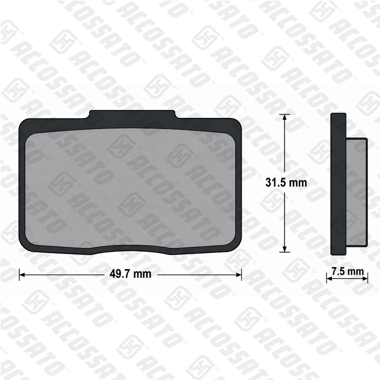 Pastiglie freno per Pinze Freno Accossato, Pinze Freno Brembo, marca Accossato codice AGPA292