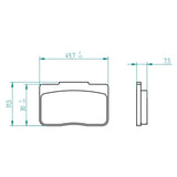 Pastillas de freno para Pinza De Freno Accossato, Pinzas de Freno Brembo, marca Accossato código AGPA292