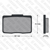 Pastiglie freno per Pinze Freno Accossato, Pinze Freno Brembo, marca Accossato codice AGPA292