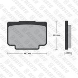 Pastiglie freno per Pinze Freno Accossato, Pinze Freno Brembo, marca Accossato codice AGPA293