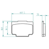 Pastillas de freno para Pinza De Freno Accossato, Pinzas de Freno Brembo, marca Accossato código AGPA293