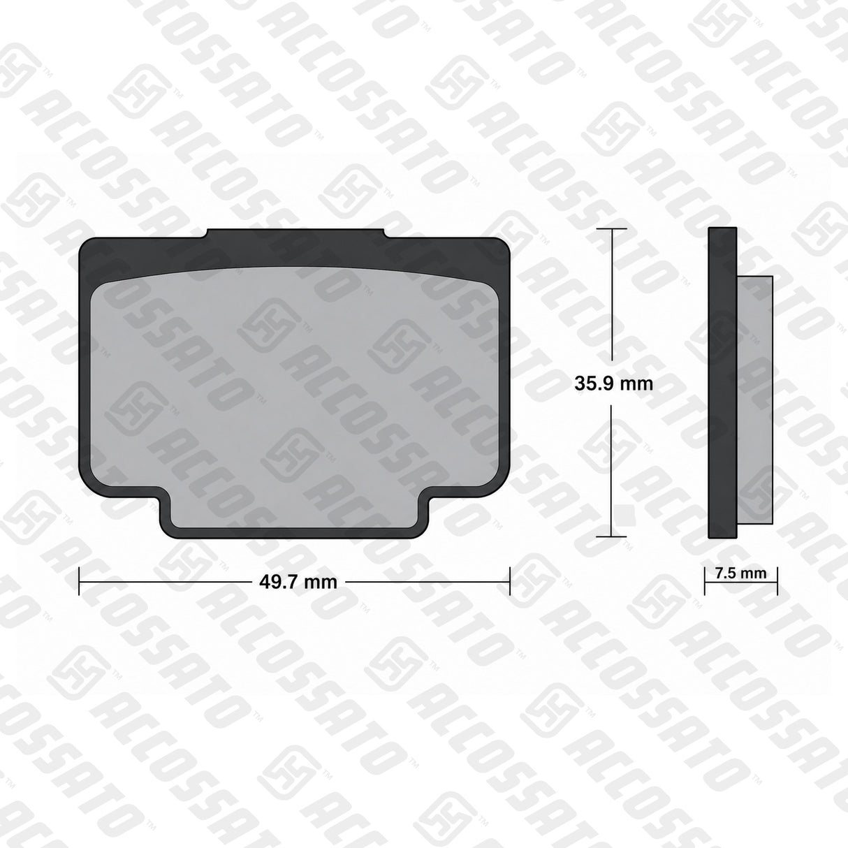 Pastiglie freno per Pinze Freno Accossato, Pinze Freno Brembo, marca Accossato codice AGPA293