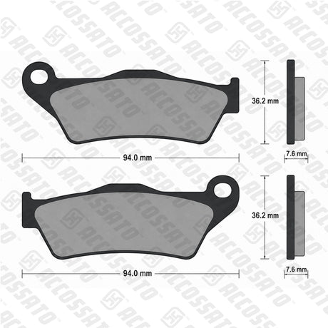 Pastiglie freno per Aprilia, Benelli, Ducati, Honda, KTM, Yamaha marca Accossato codice AGPA29