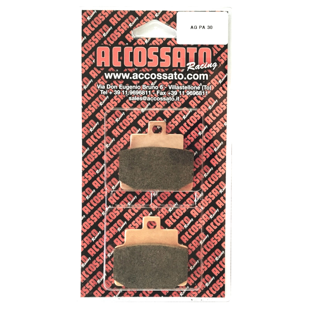 Pastiglie freno per Aprilia marca Accossato codice AGPA30