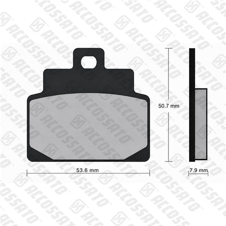 Pastiglie freno per Aprilia marca Accossato codice AGPA30