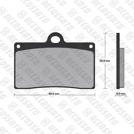 Pastiglie freno per Aprilia, Ducati, Honda, KTM marca Accossato codice AGPA32