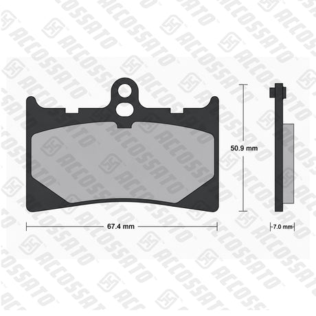 Pastiglie freno per Aprilia, Benelli, KTM marca Accossato codice AGPA33