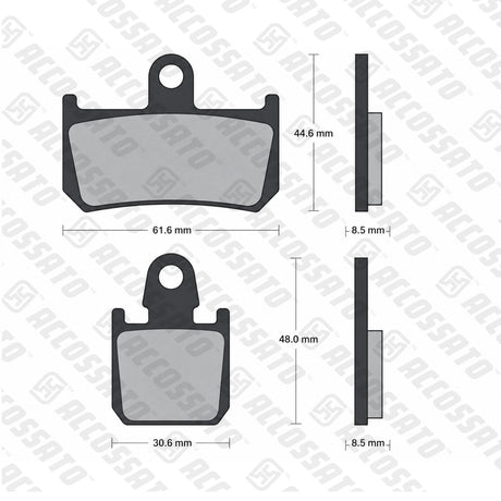 Pastiglie freno per Yamaha marca Accossato codice AGPA36