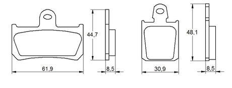 Pastiglie freno per Yamaha marca Accossato codice AGPA36