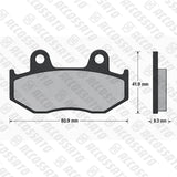 Pastiglie freno per Honda marca Accossato codice AGPA40