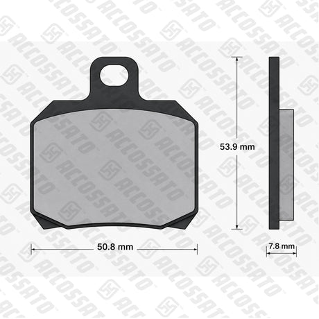 Pastiglie freno per Aprilia, Ducati, Honda, Kawasaki, KTM, Piaggio, Yamaha marca Accossato codice AGPA42