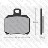 Pastiglie freno per Aprilia, Ducati, Honda, Kawasaki, KTM, Piaggio, Yamaha marca Accossato codice AGPA42