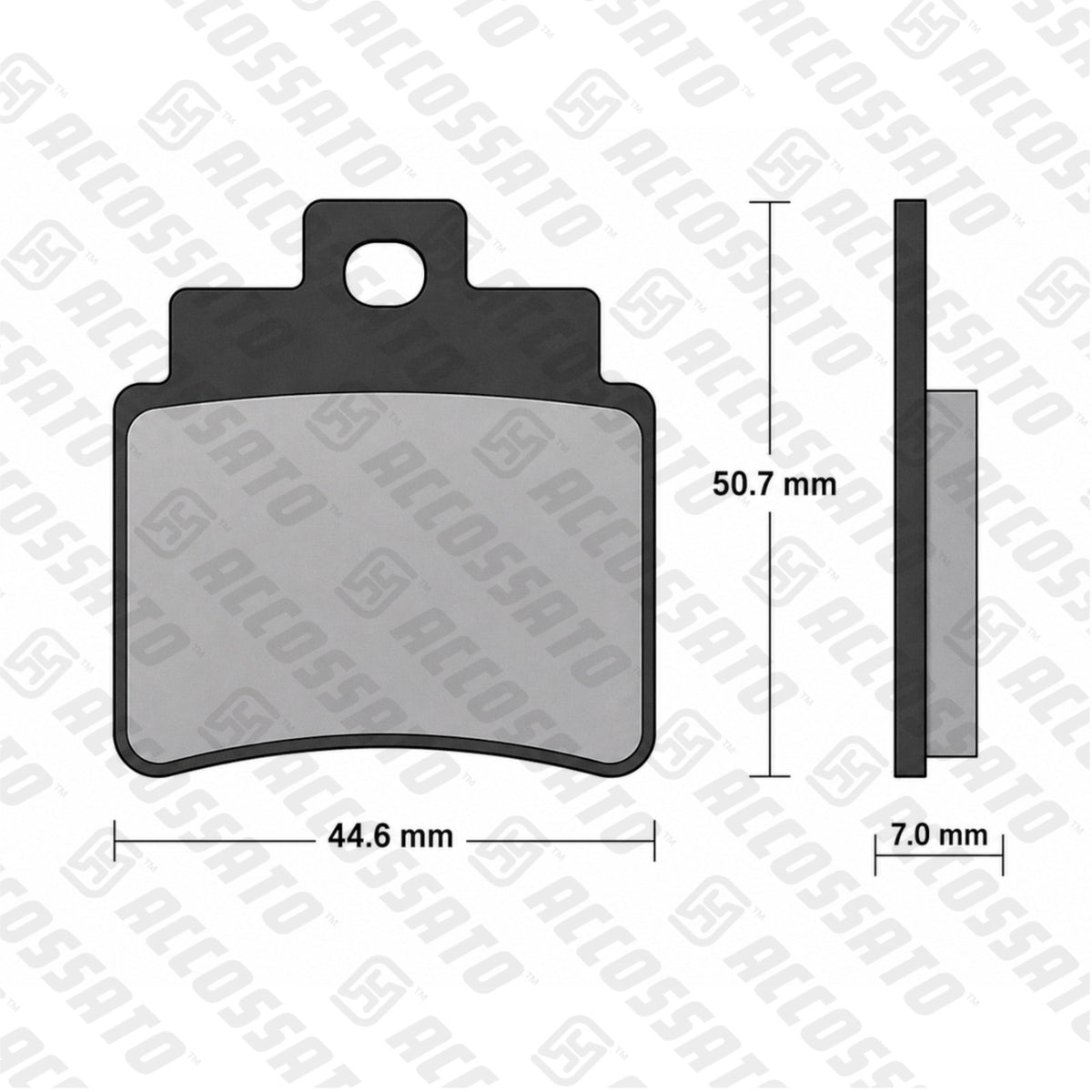 Pastiglie freno per Arctic Cat, Gilera, Kymco, SYM marca Accossato codice AGPA43