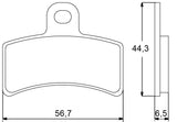 Pastiglie freno per Gas Gas marca Accossato codice AGPA44