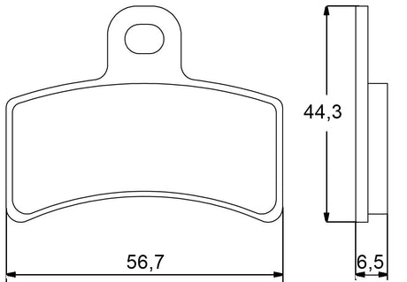 Pastiglie freno per Gas Gas marca Accossato codice AGPA44
