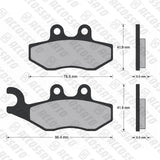 Pastiglie freno per Aprilia marca Accossato codice AGPA46
