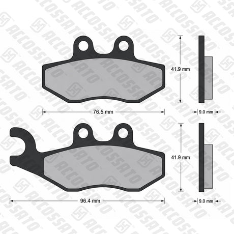 Pastiglie freno per Aprilia marca Accossato codice AGPA46