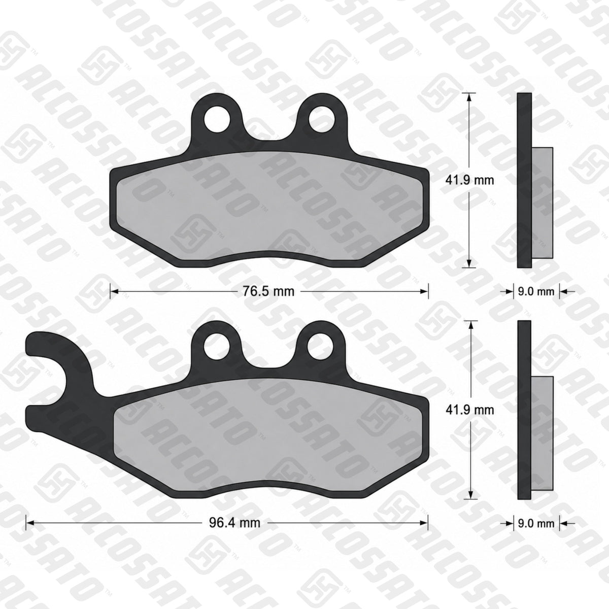 Pastiglie freno per Aprilia marca Accossato codice AGPA46