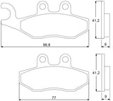 Pastiglie freno per Aprilia marca Accossato codice AGPA46