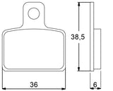 Pastiglie freno per Aprilia, Honda, KTM marca Accossato codice AGPA47