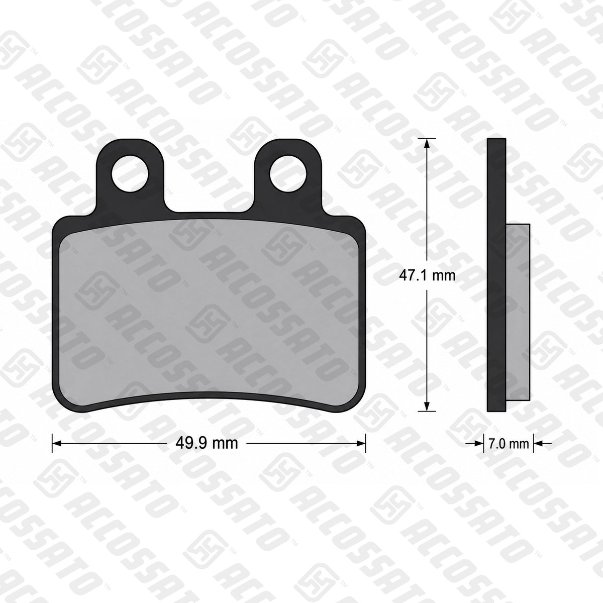 Pastiglie freno per Yamaha marca Accossato codice AGPA49