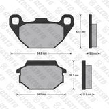Pastiglie freno per Kymco, Laverda, SYM marca Accossato codice AGPA50