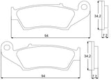 Pastiglie freno per Aprilia, Honda, Kawasaki, Suzuki. Yamaha marca Accossato codice AGPA51