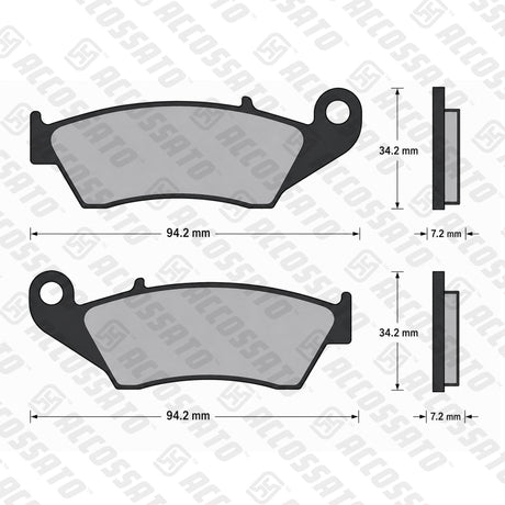Pastiglie freno per Aprilia, Honda, Kawasaki, Suzuki. Yamaha marca Accossato codice AGPA51