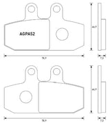 Pastiglie freno per Aprilia marca Accossato codice AGPA52