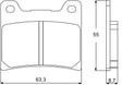 Pastiglie freno per Yamaha marca Accossato codice AGPA54