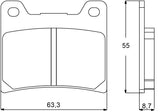Pastiglie freno per Yamaha marca Accossato codice AGPA54