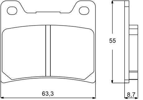 Pastiglie freno per Yamaha marca Accossato codice AGPA54