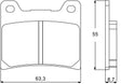 Pastiglie freno per Yamaha marca Accossato codice AGPA54