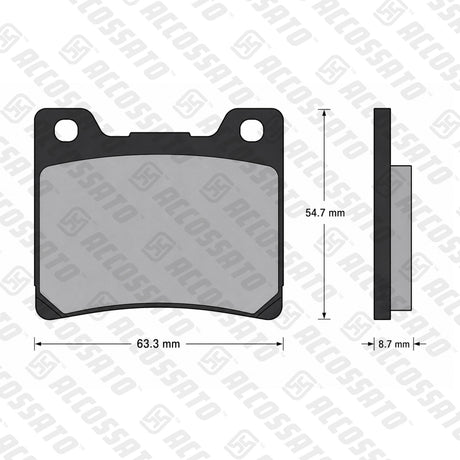 Pastiglie freno per Yamaha marca Accossato codice AGPA54