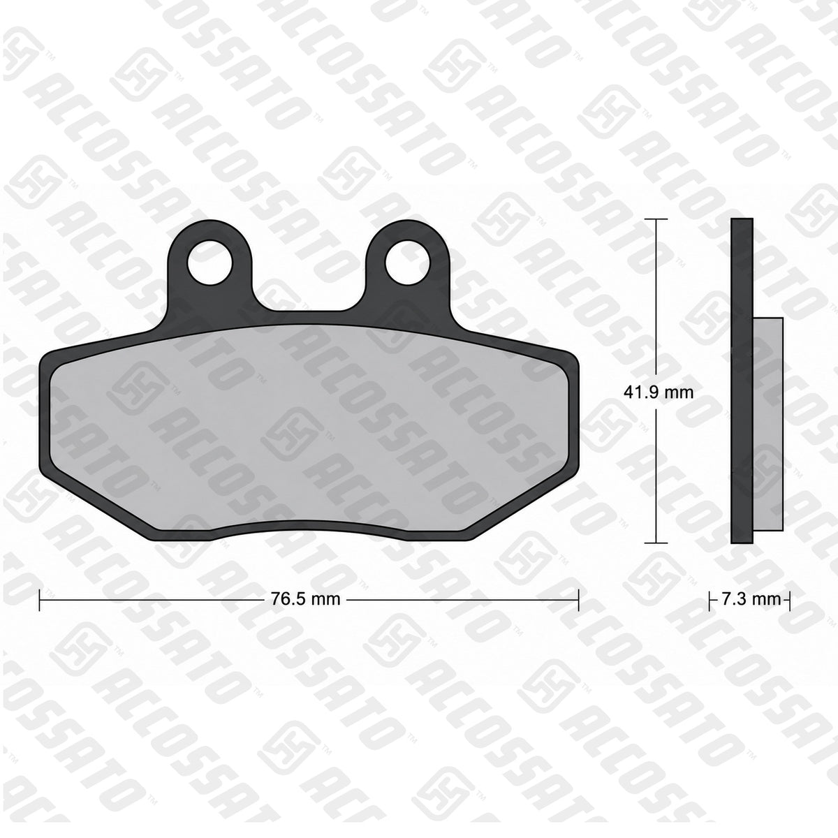 Pastiglie freno per Aprilia, marca Accossato codice AGPA70