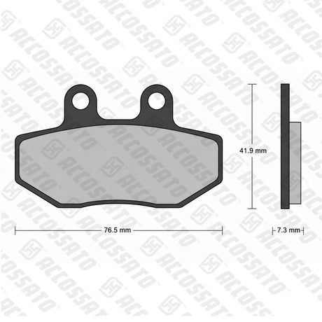 Pastiglie freno per Aprilia, marca Accossato codice AGPA70