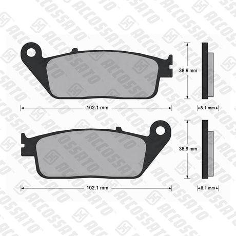 Pastiglie freno per Honda, Kawasaki, Suzuki, Yamaha, marca Accossato codice AGPA72