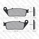 Pastiglie freno per Honda, Kawasaki, Suzuki, Yamaha, marca Accossato codice AGPA72