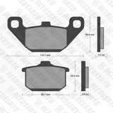 Pastiglie freno per Kawasaki marca Accossato codice AGPA74
