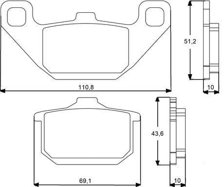 Pastiglie freno per Kawasaki marca Accossato codice AGPA74