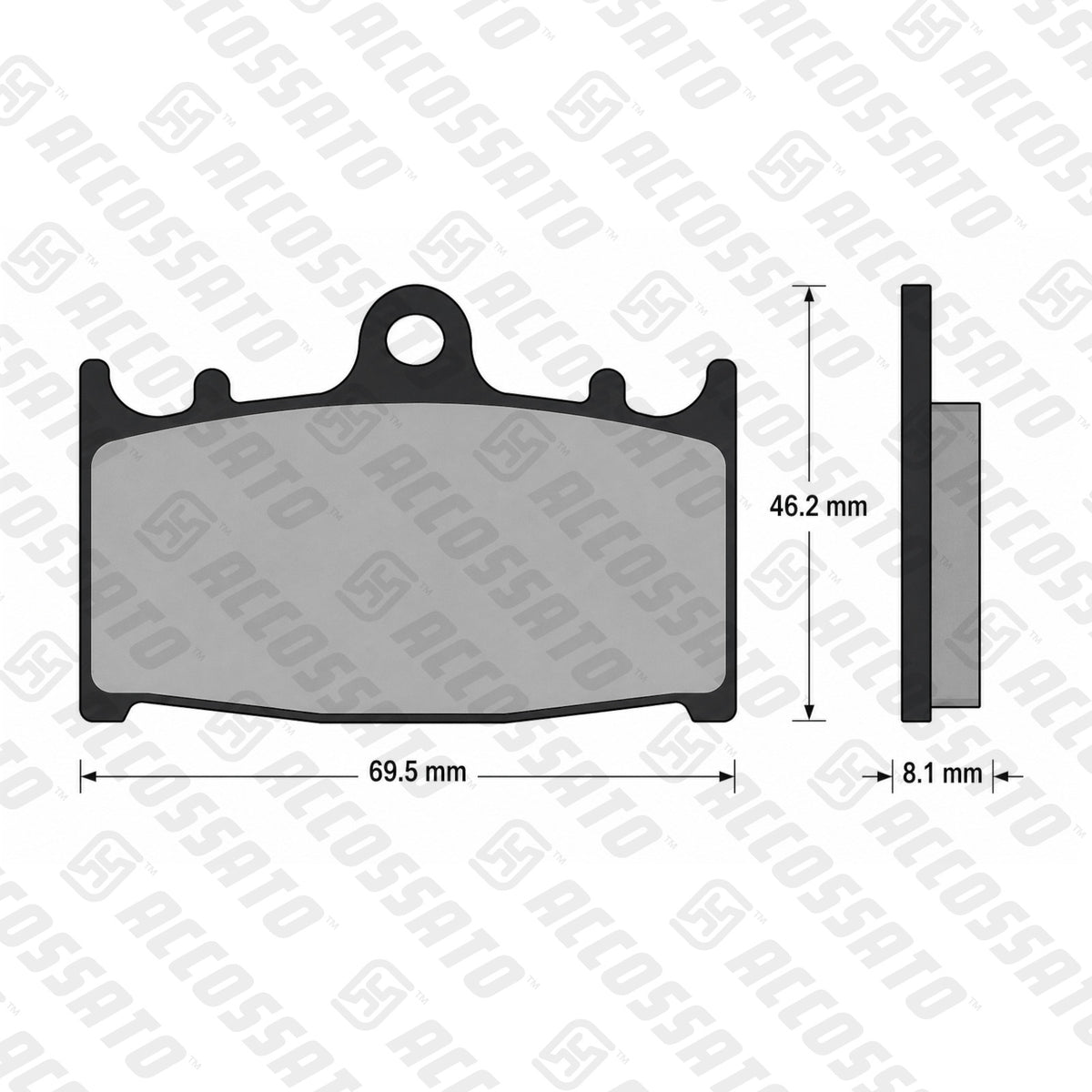 Pastiglie freno per Kawasaki, Suzuki marca Accossato codice AGPA75