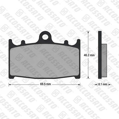 Pastiglie freno per Kawasaki, Suzuki marca Accossato codice AGPA75