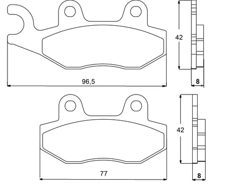 Pastiglie freno per Honda, Kawasaki, Suzuki, Yamaha marca Accossato codice AGPA76