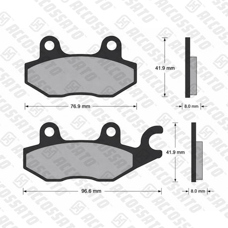 Pastiglie freno per Honda, Kawasaki, Suzuki, Yamaha marca Accossato codice AGPA77